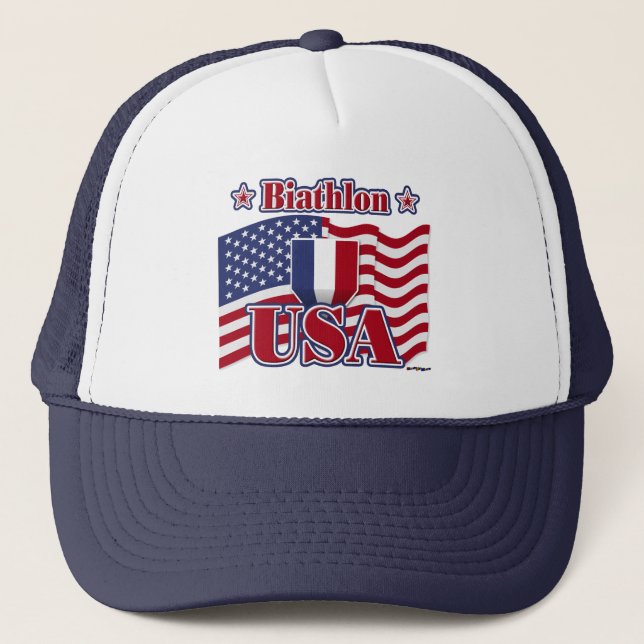 Biathlon USA Trucker Hat (Front)