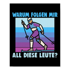 Biathlon Why Follow All These People Cross-country Poster