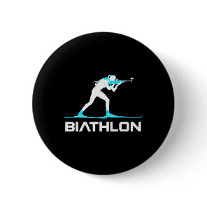 Biathlon Winter Sport Skiing Riffle Shooting Biath Button