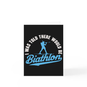 Biathlon Winter Sport Skiing Riffle Shooting Biath Card