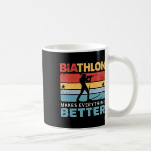 Biathlon Winter Sport Skiing Riffle Shooting Biath Coffee Mug