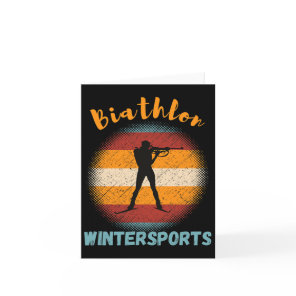 Biathlon Winter Sports Cross-country Skiing Rifle  Card