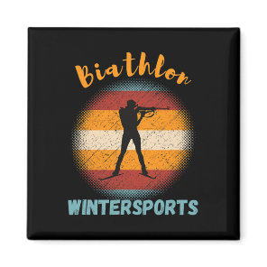 Biathlon Winter Sports Cross-country Skiing Rifle  Magnet