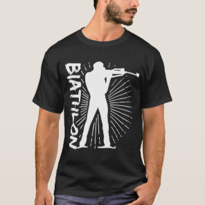 Biathlon Winter Sports Snow Biathlete Cross Countr T-Shirt