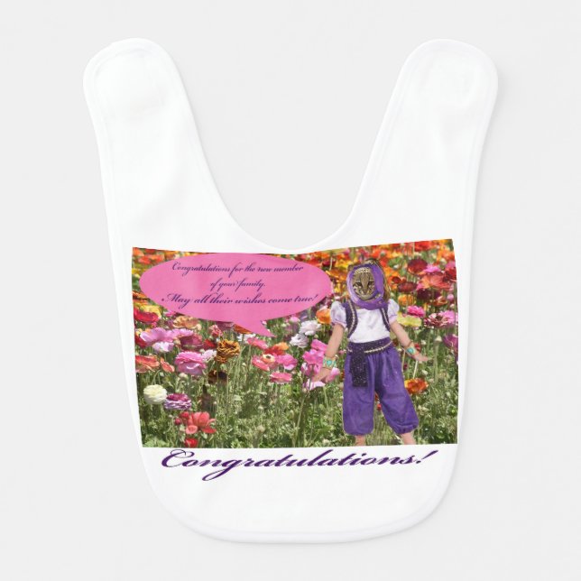 bib  congratulations   ocelot/genie (Front)