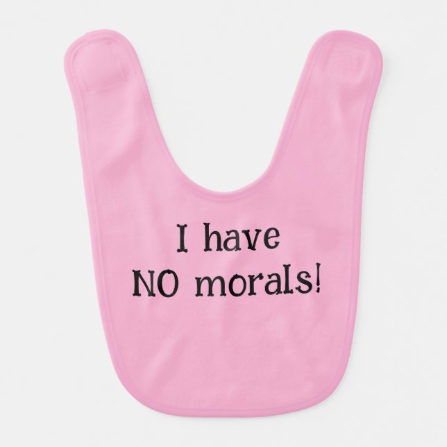 bib for a baby or menacing, slim-necked adult (Front)