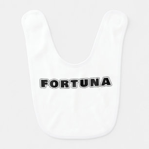 Bib with the word Fortuna on it