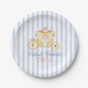 Bibbidi Bobbidi Boo Two - Second Princess Birthday Paper Plates