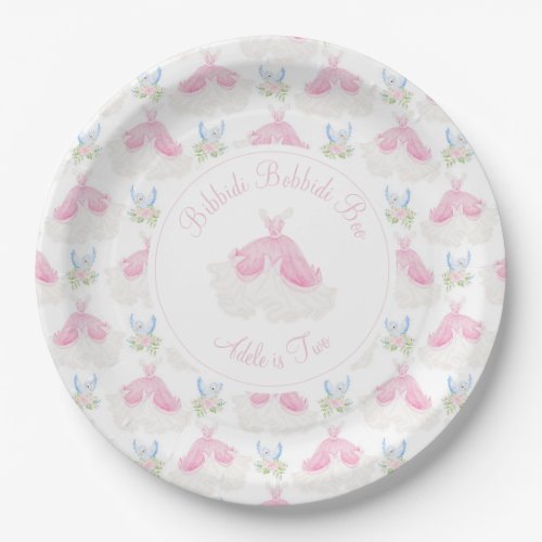 Bibbidi Bobbidi  Two Cinderella Paper Plates