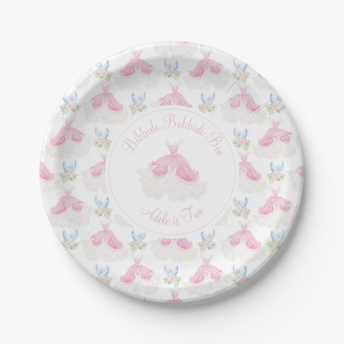 Bibbidi Bobbidi  Two Cinderella Paper Plates