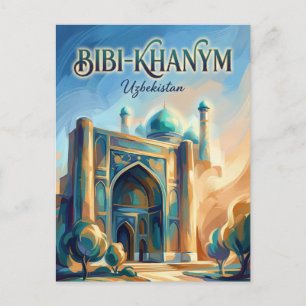 Bibi-Khanym Mosque Uzbekistan Postcard