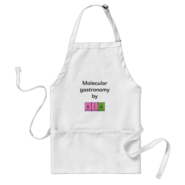 Bibi periodic table name apron (Front)