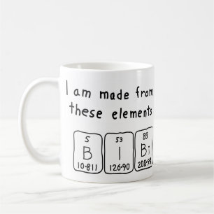 Bibi periodic table name mug