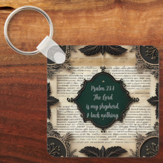 Bibile Psalm 23, gift Keychain