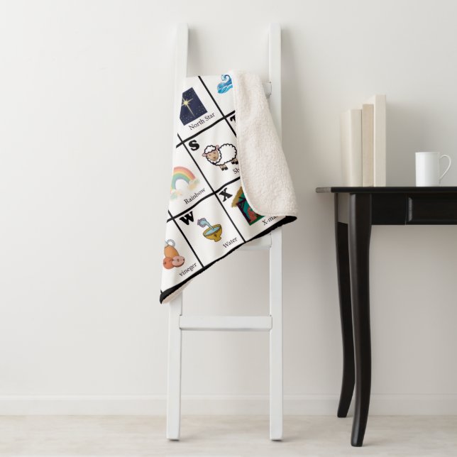 Bible Alphabet Blanket (In Situ)