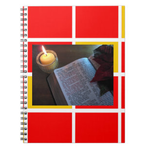 Bible and Candle Photo Notebook (80 Pages B&W)
