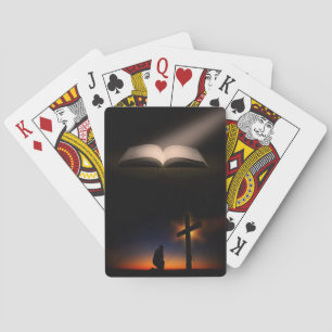 Bible and Cross Poker Cards