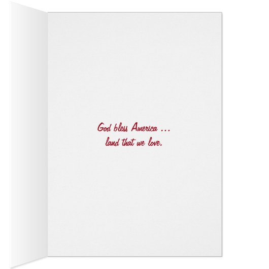 Bible and daisy on American flag (Inside (Right))