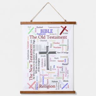 BIBLE and Religion Related Text Hanging Tapestry