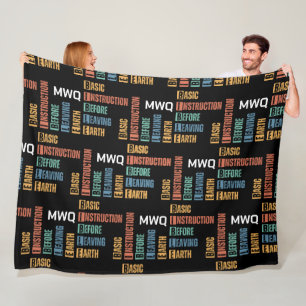 BIBLE Basic Instruction Before Leaving Earth Fleece Blanket