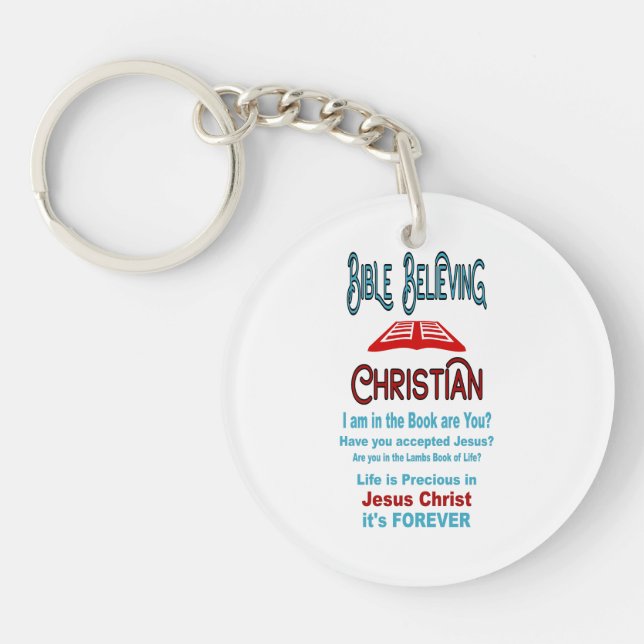 Bible Believing Christian  Keychain (Front)