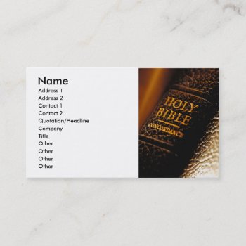 Bible Check Of List Business Card by Lynnes_creations at Zazzle