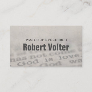 Bible-Christianity-Religious Business Card