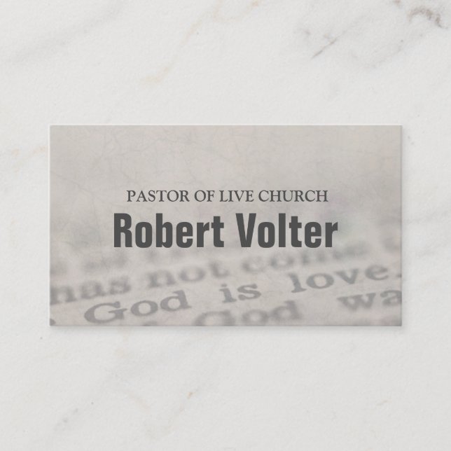Bible-Christianity-Religious Business Card (Front)