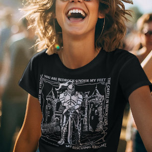 BIBLE CINDERELLA BEDROCK, CASTLE, RESCUING KNIGHT T-Shirt