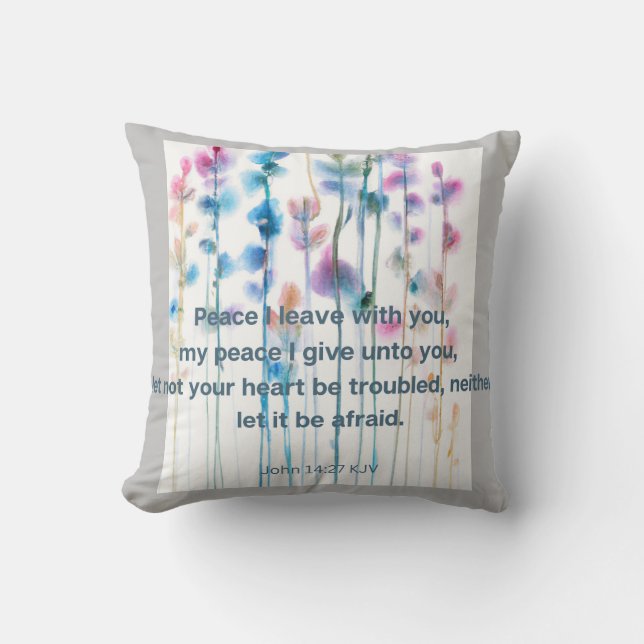 Bible comfort bright  throw pillow (Front)