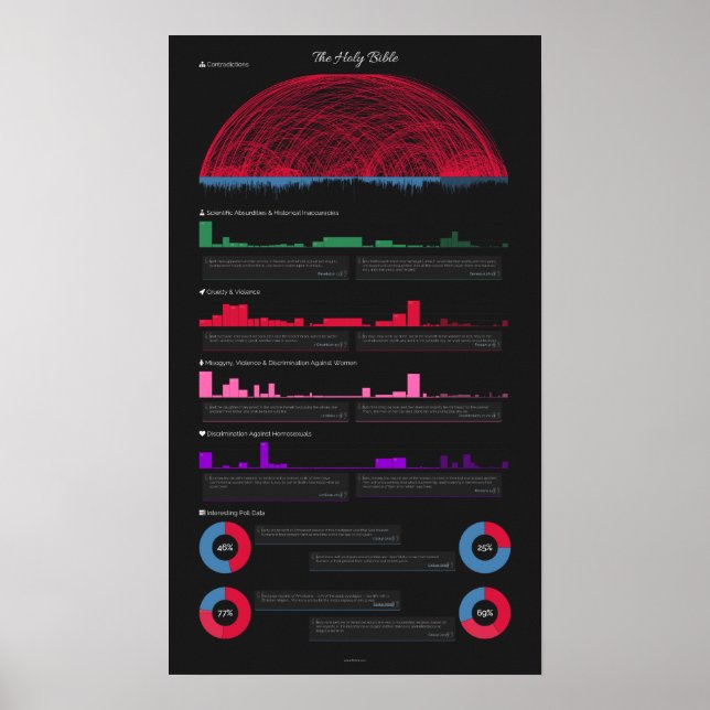 Bible Contradictions Poster (14" x 24") (Front)