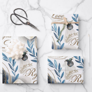 Bible & Dove: Faith in Action Wrapping Paper Sheets