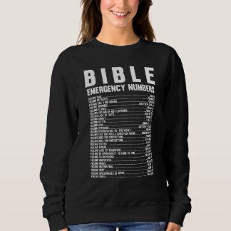Bible Emergency Hotline Numbers  Bible Verse Sweatshirt