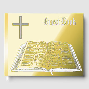 Bible Foil Guest Book