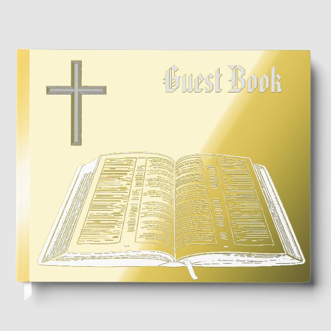 Bible Foil Guest Book (Front)
