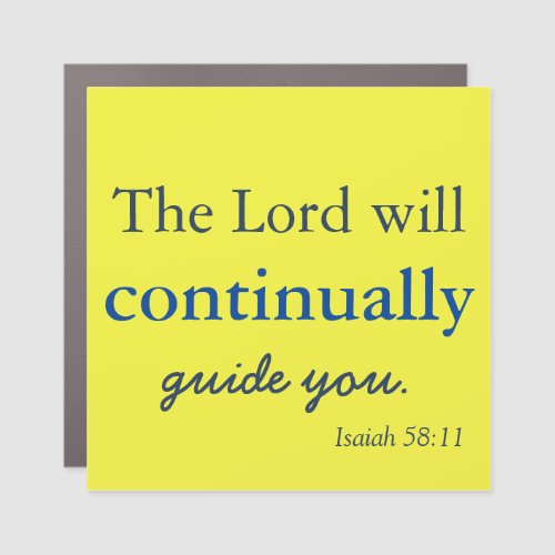 Bible Inspiration The Lord Guide You Car Magnet