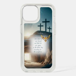 Bible Jesus Resurrection Gold Dove  Calvary iPhone 15 Case