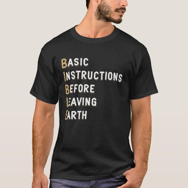 Bible Lesson Basic Instructions Before Leaving Ear T-Shirt (Front)