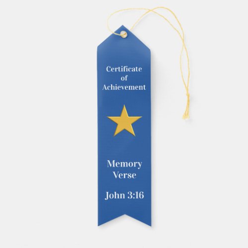 Bible Memory Verse Achievement Reward Award Ribbon