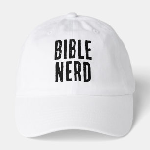 Bible Nerd Grunge Typography Funny Christian Hat