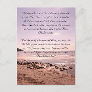 Bible passage, the seaside postcard