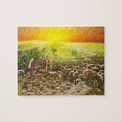Bible _ Psalm 23 _ My cup runneth over 1920 Jigsaw Puzzle