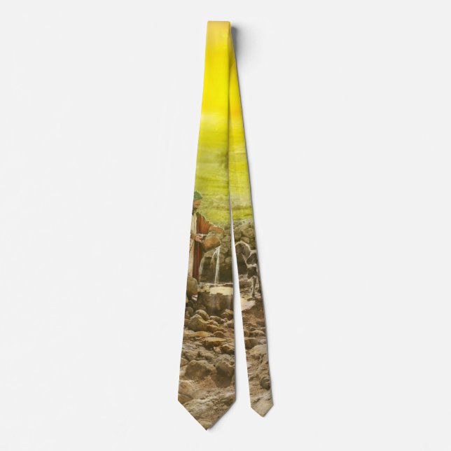 Bible - Psalm 23 - My cup runneth over 1920 Neck Tie (Front)