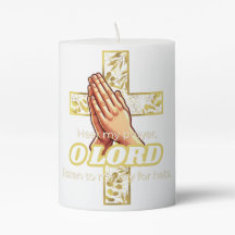Bible Psalm 39:12 Pillar Candle