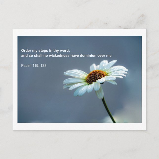 Bible quotation - Psalm 119 Postcard (Front)
