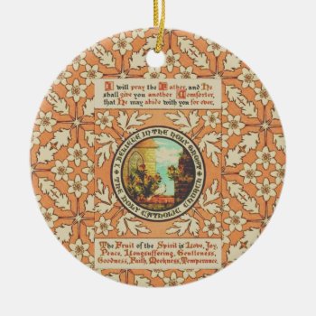 Bible Quote And Seascape Ceramic Ornament by justcrosses at Zazzle