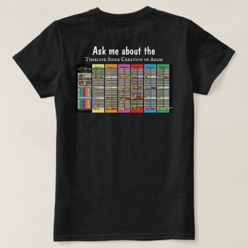 Bible Quote and Timeline Since Adam for her T_Shirt
