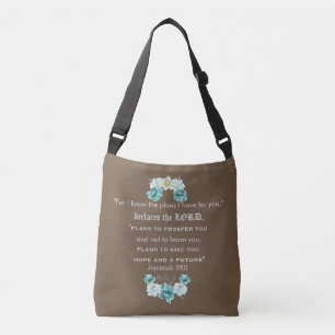 Bible Quote Crossbody Bag