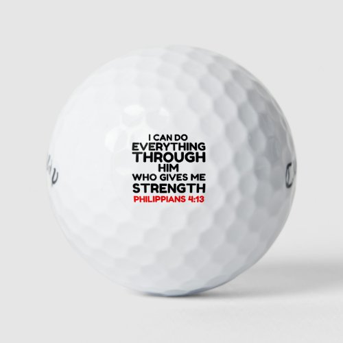 BIBLE QUOTE GOLF BALLS