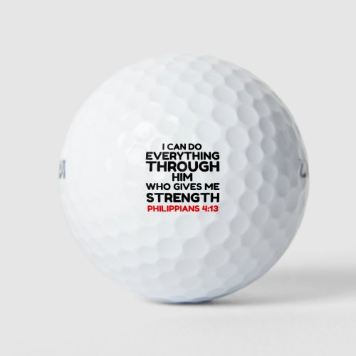 BIBLE QUOTE GOLF BALLS